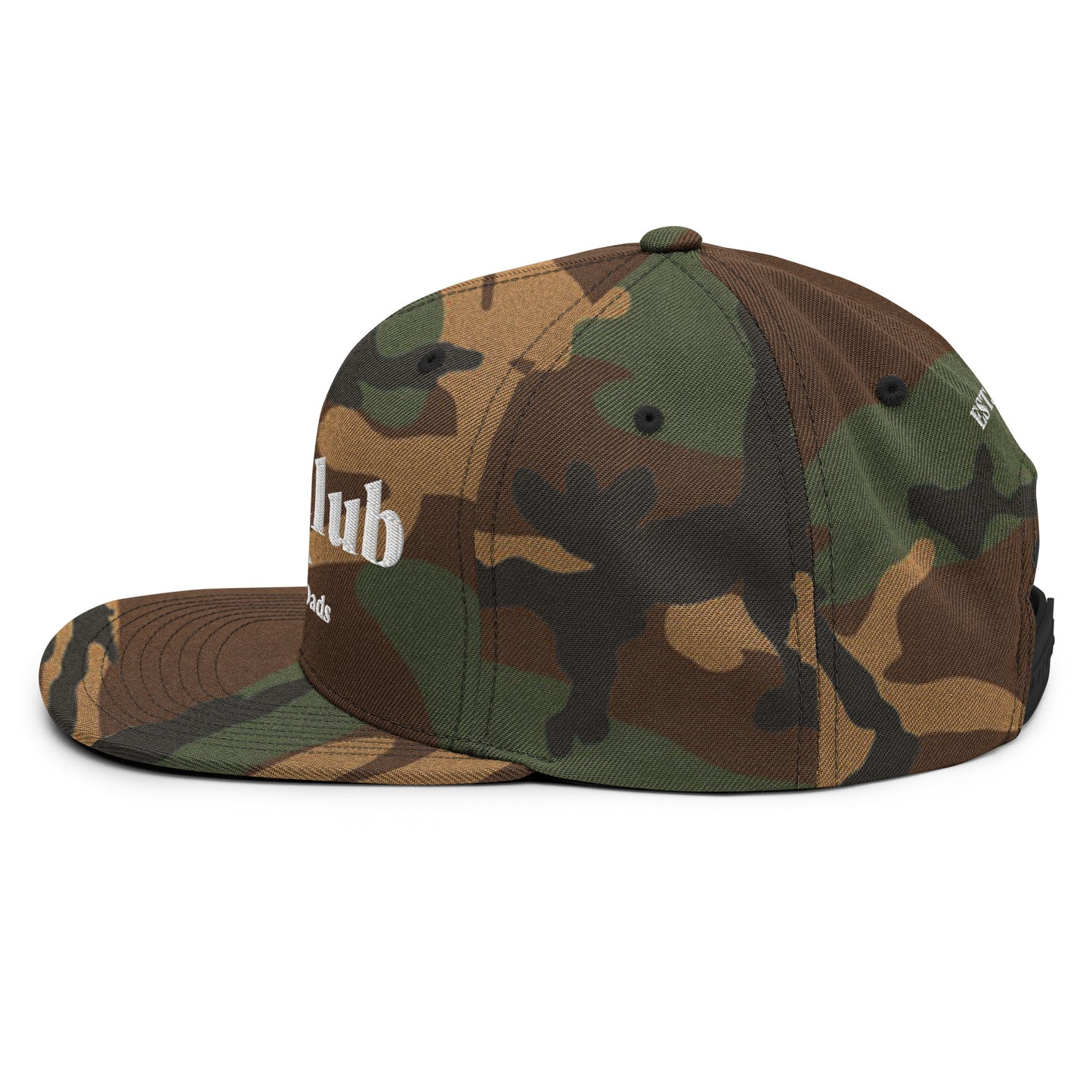 Dad Club Camo Snapbck Hat