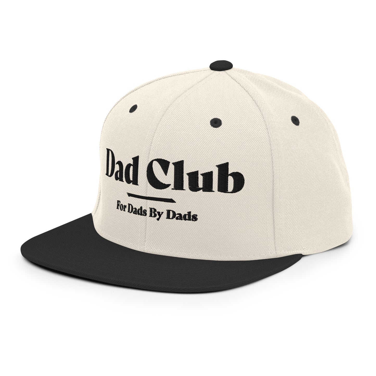 Dad Club Classic Snapback - White