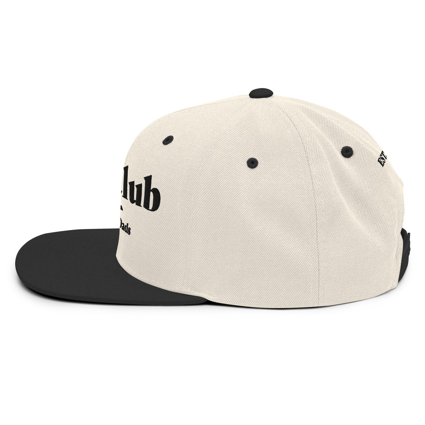 Dad Club Classic Snapback - White