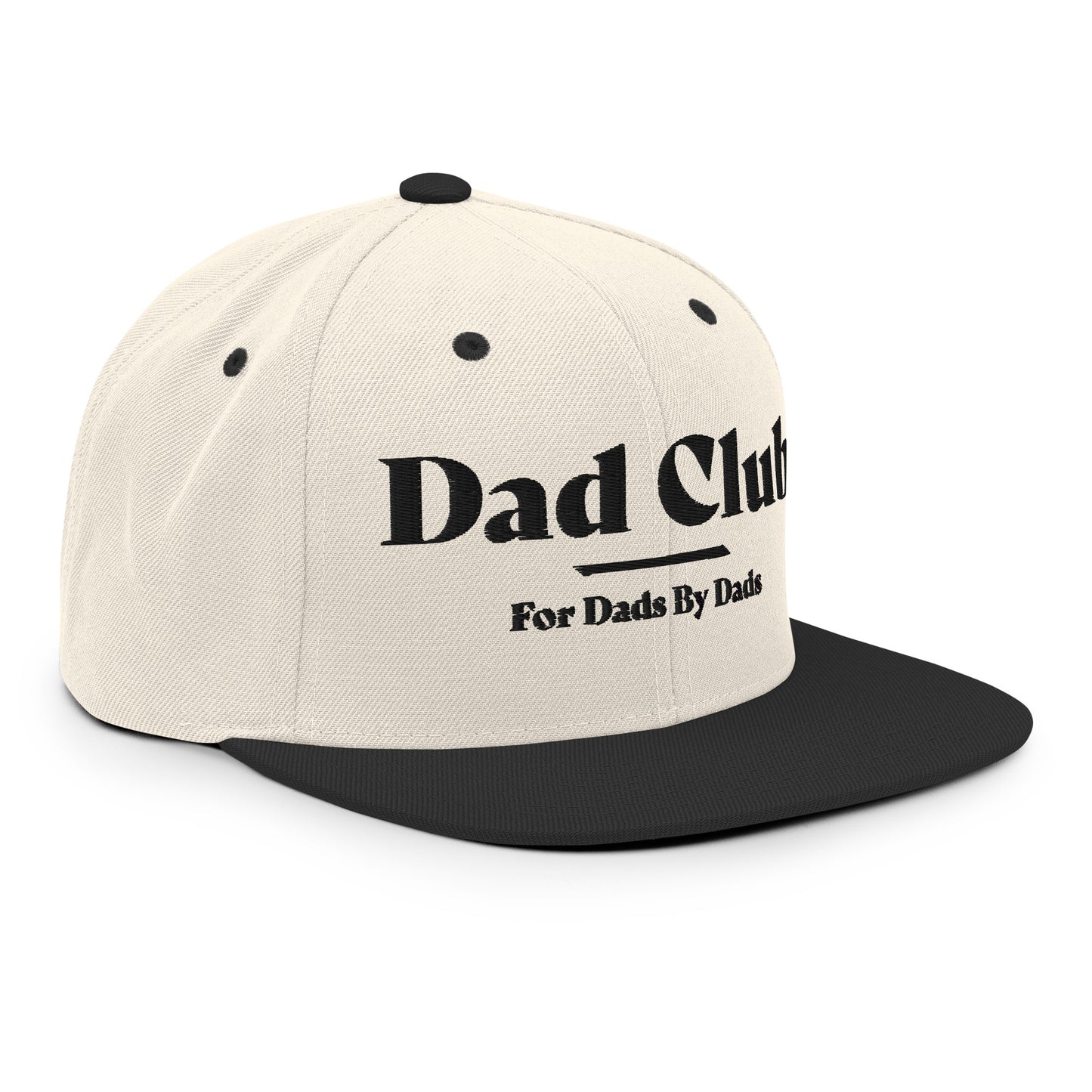 Dad Club Classic Snapback - White