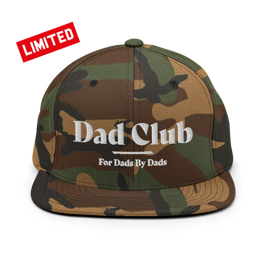 Dad Club Camo Snapbck Hat